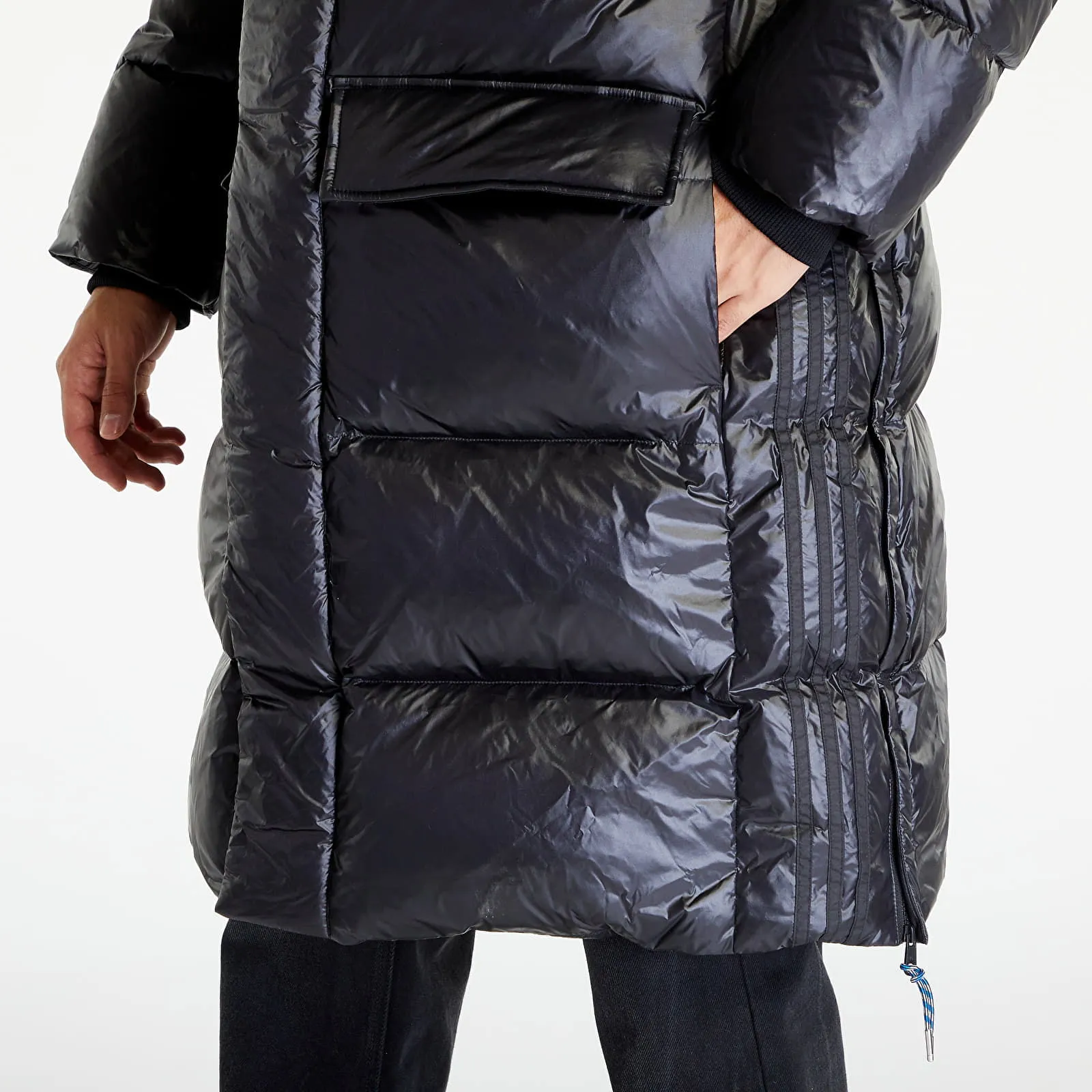 adidas Originals Long Puffer Jacket Black