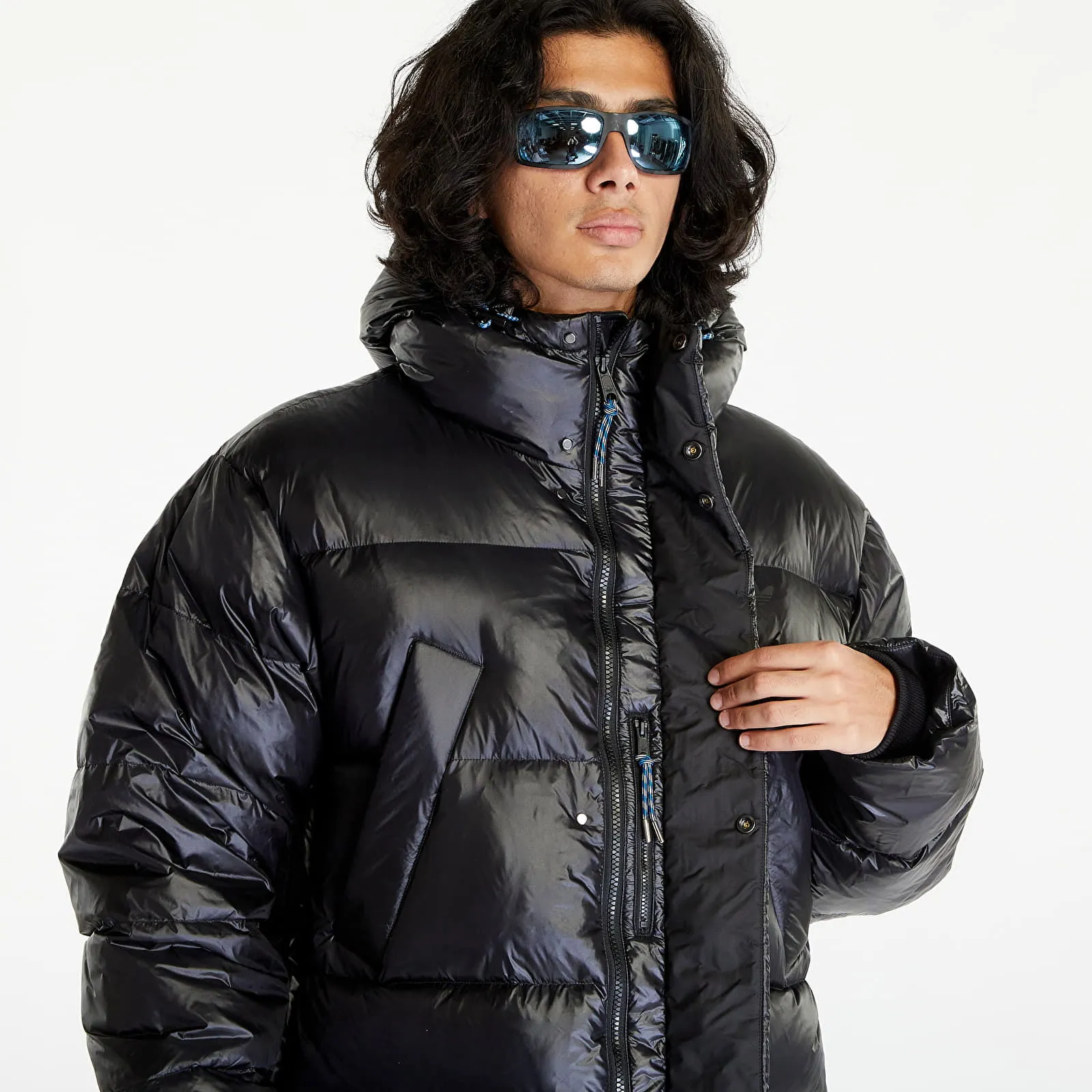 adidas Originals Long Puffer Jacket Black