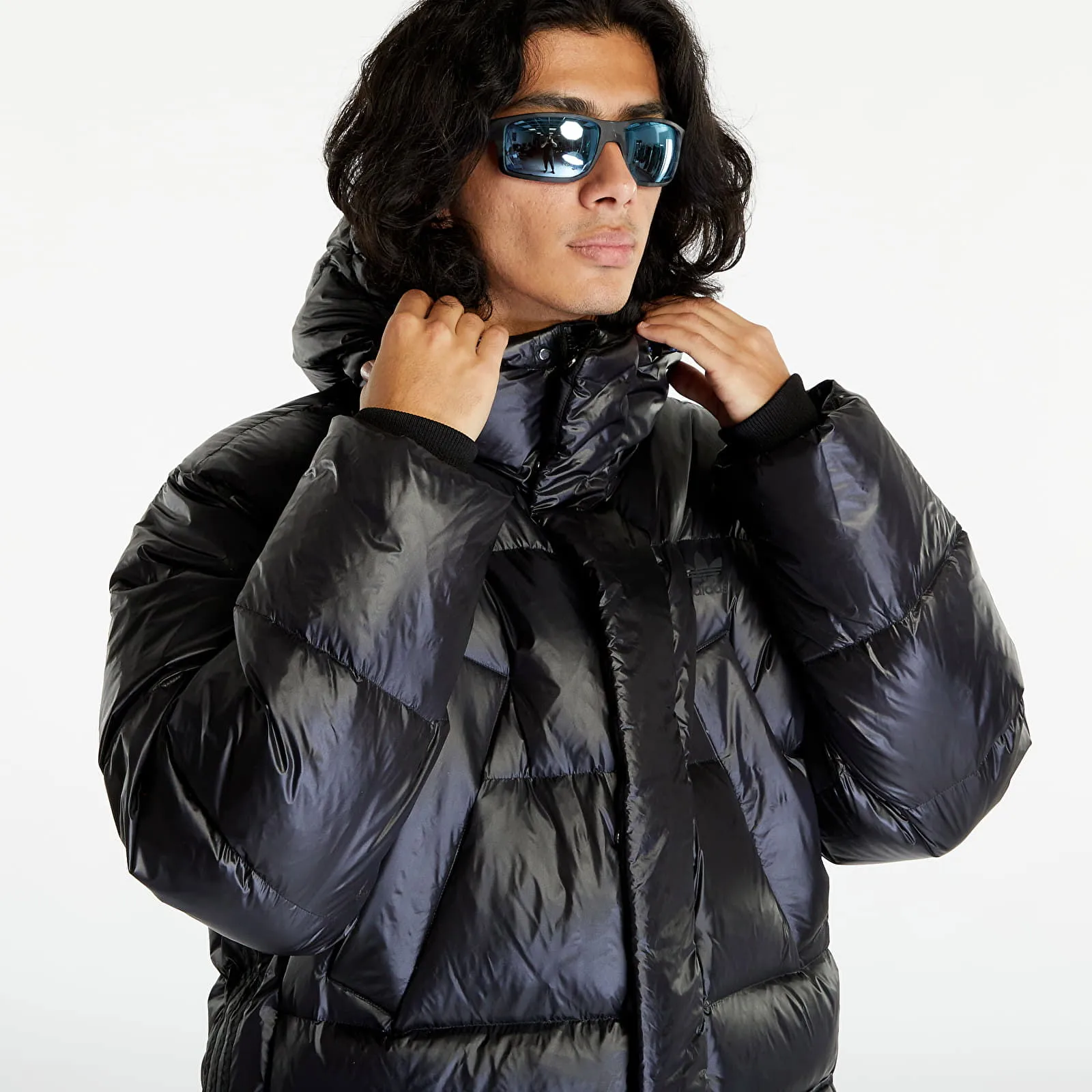 adidas Originals Long Puffer Jacket Black