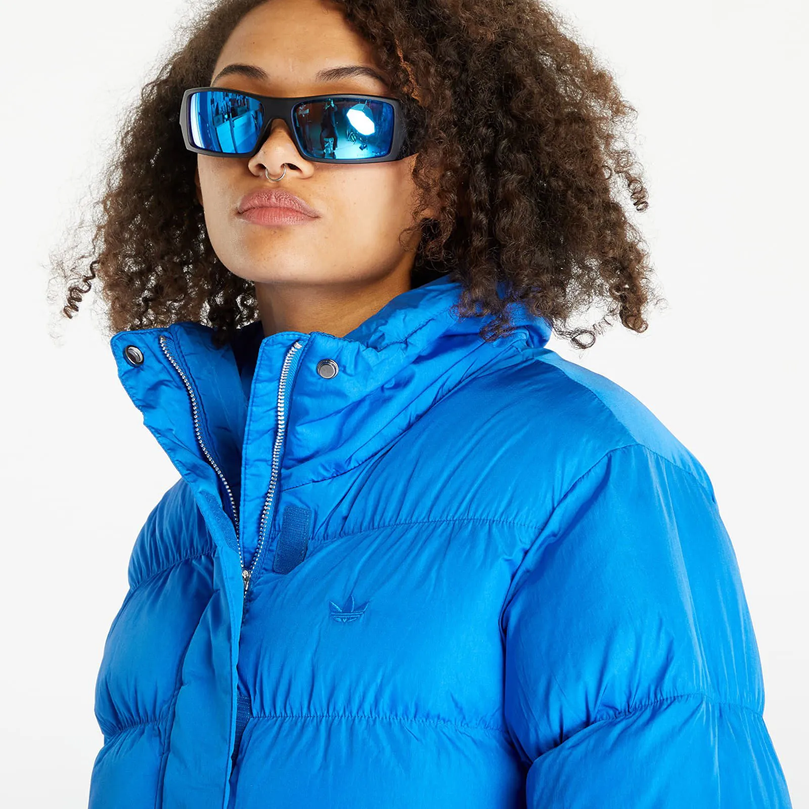 adidas Originals Short Vegan Puffer Jacket "Blue Bird"