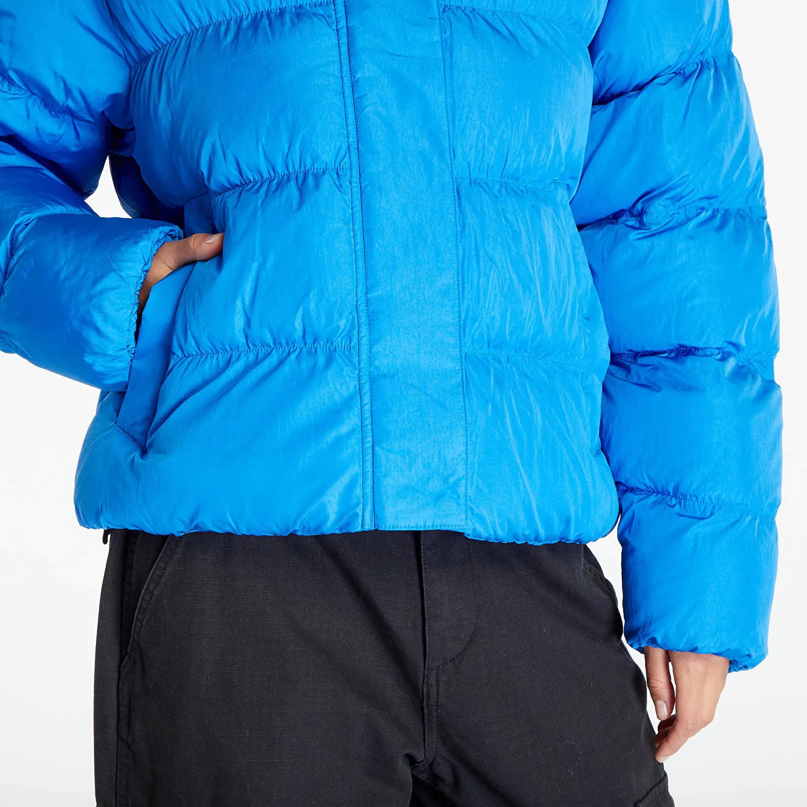 adidas Originals Short Vegan Puffer Jacket "Blue Bird"