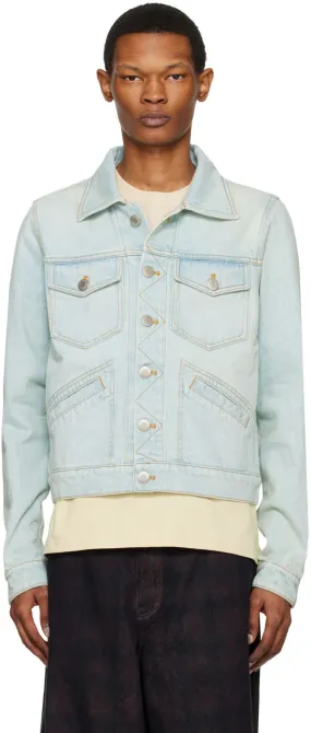 AMI Flap Pocket Denim Jacket