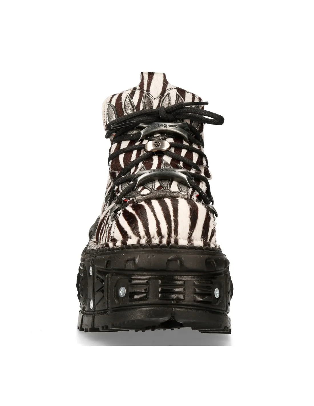 ANKLE BOOT ANIMAL PRINT IMPERFECT TANK WITH LACES M-MET011-C10