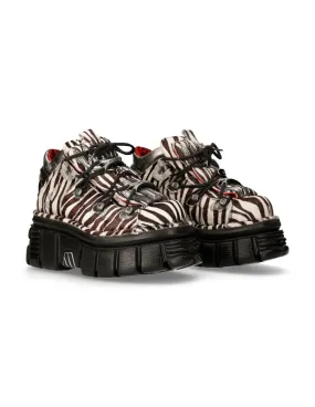 ANKLE BOOT ANIMAL PRINT TOWER WITH LACES M-MET011-C9