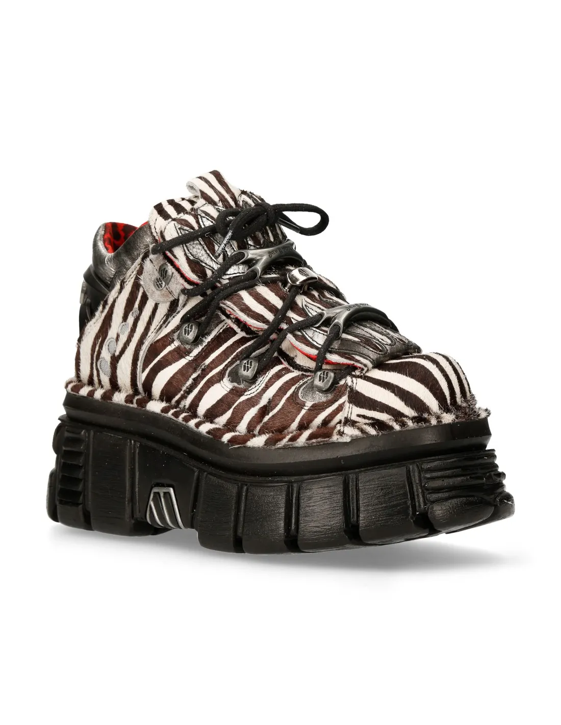 ANKLE BOOT ANIMAL PRINT TOWER WITH LACES M-MET011-C9