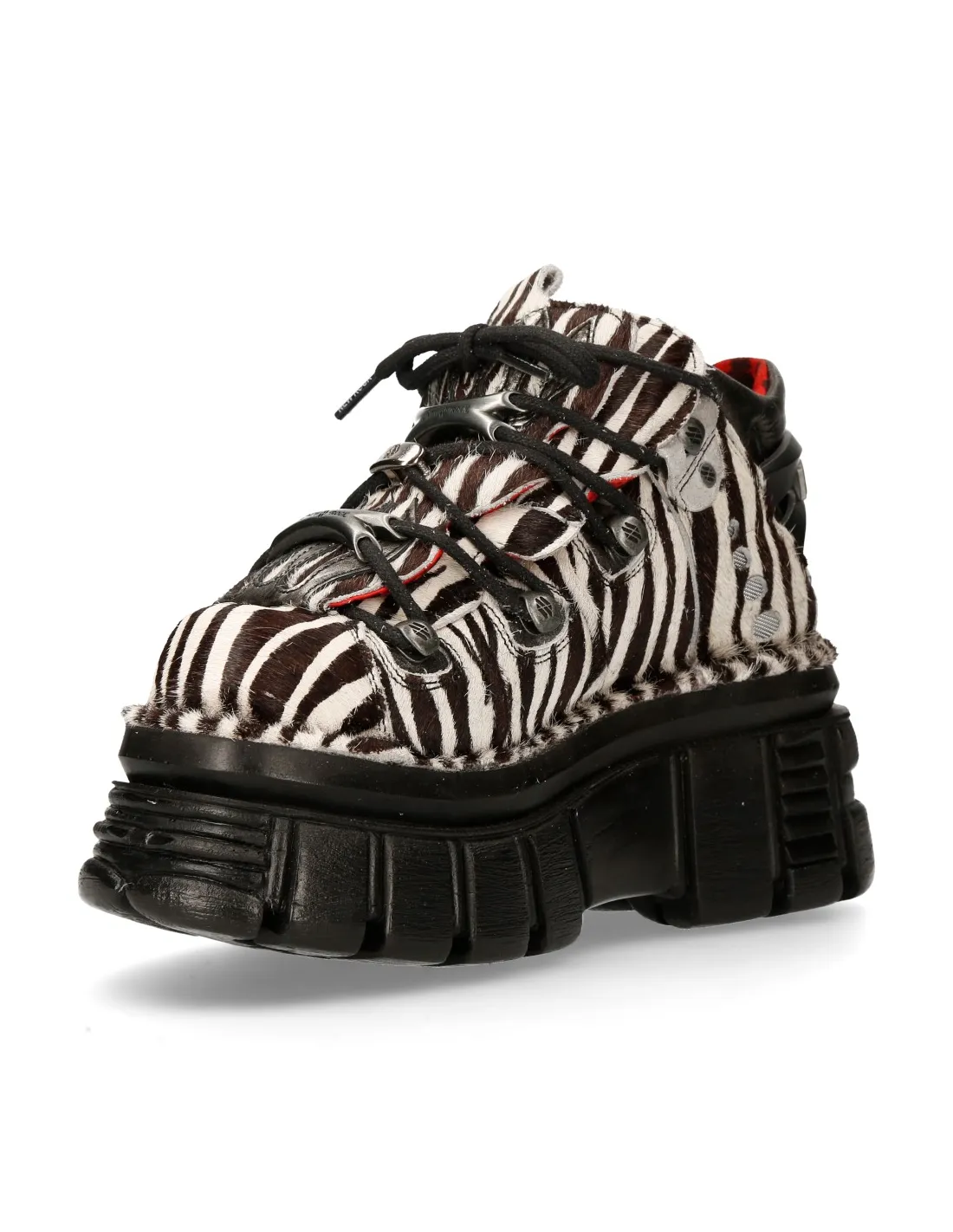 ANKLE BOOT ANIMAL PRINT TOWER WITH LACES M-MET011-C9