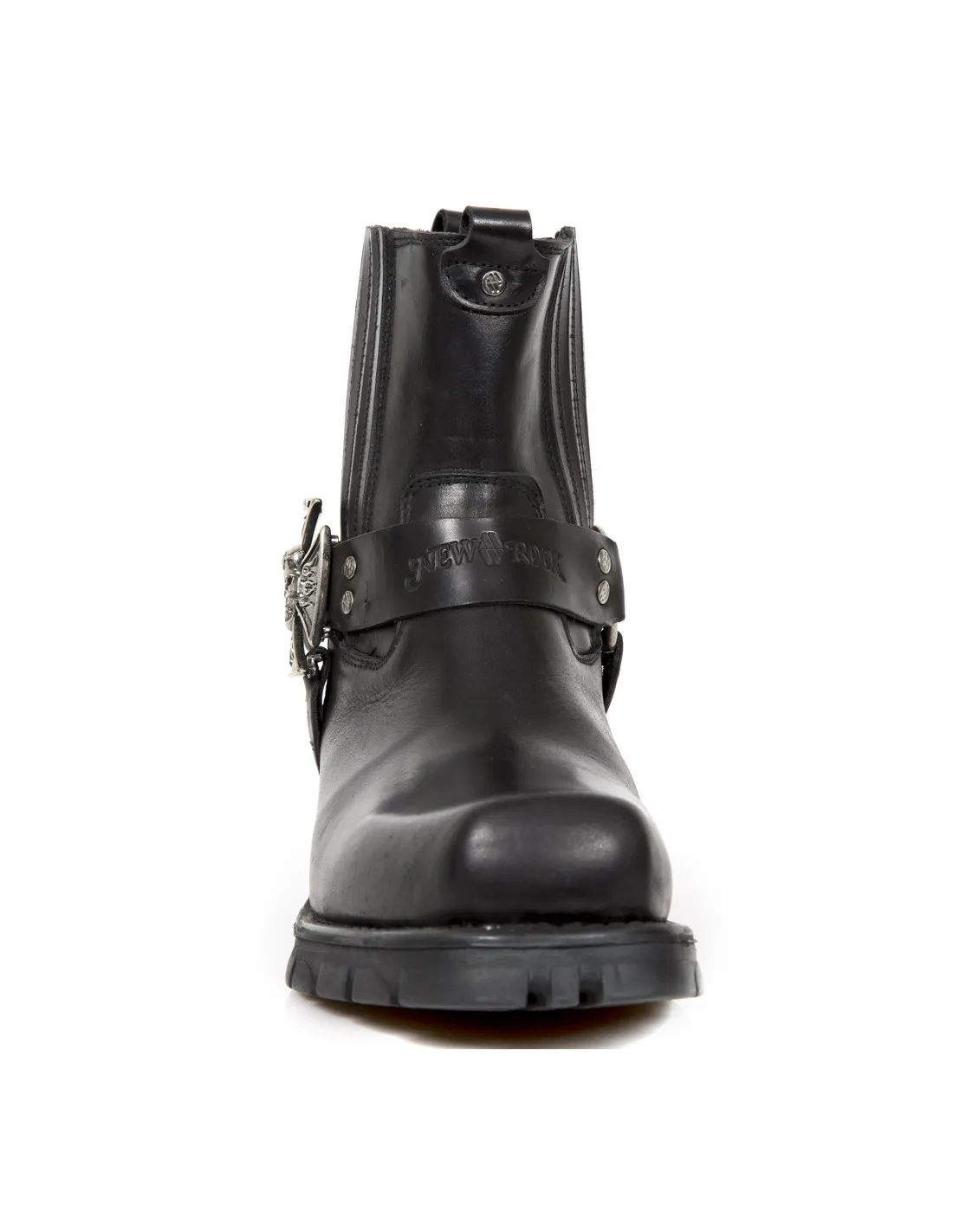 ANKLE BOOT BLACK MOTORCYCLE  M-7663-C1