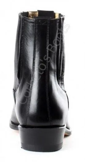 Botín cowboy Sendra para hombre cuero negro 