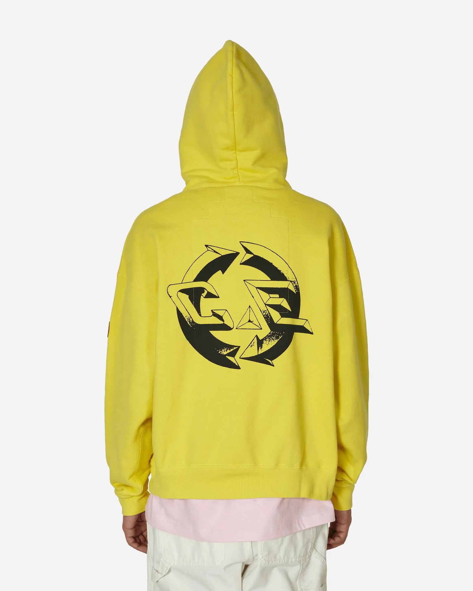 Cav Empt Overdye Reprocess Heavy Hooded Sweatshirt Yellow