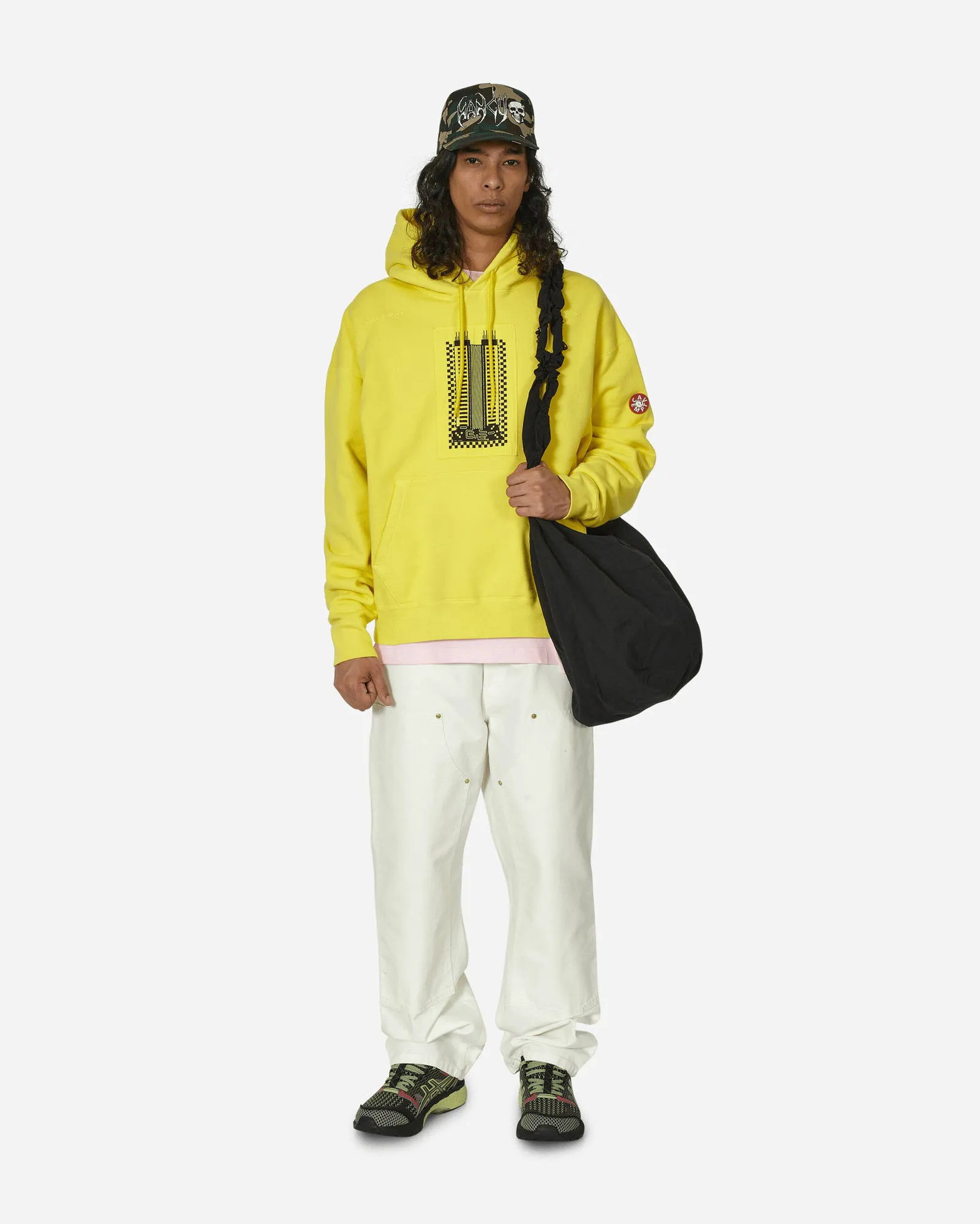 Cav Empt Overdye Reprocess Heavy Hooded Sweatshirt Yellow