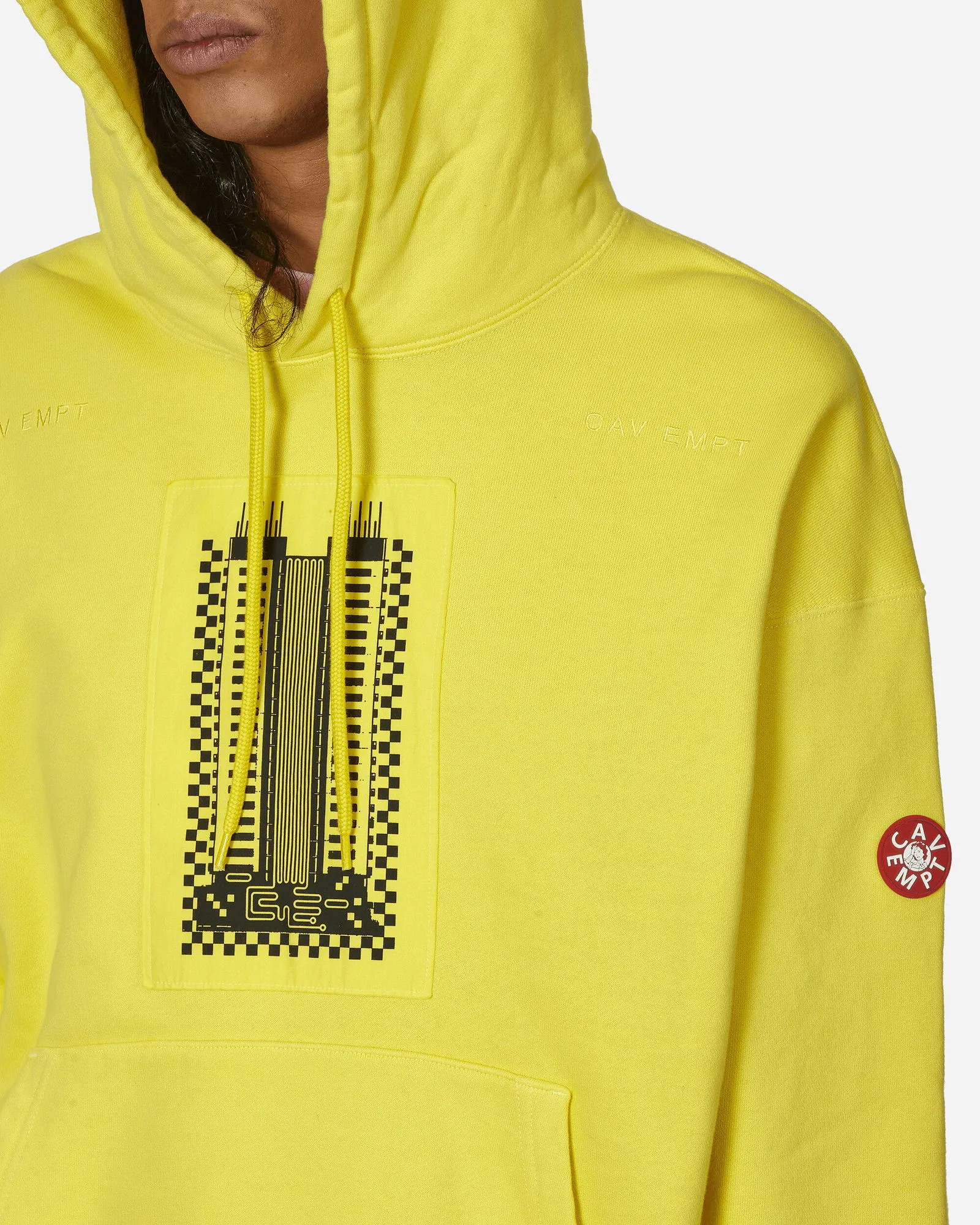 Cav Empt Overdye Reprocess Heavy Hooded Sweatshirt Yellow