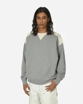 Cav Empt Panel Shoulder Crewneck Sweatshirt Grey