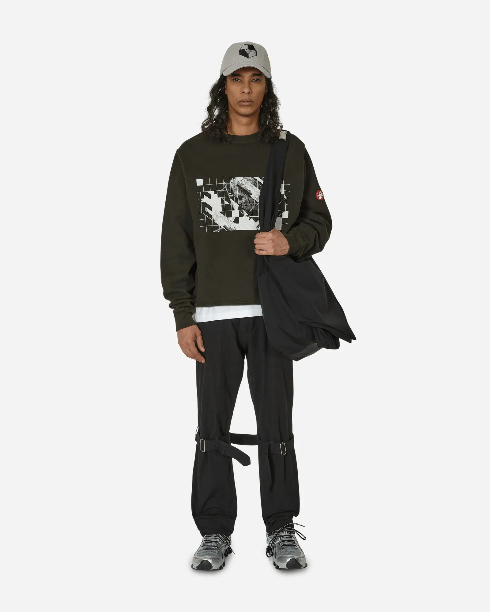 Cav Empt Washed Dimensions Crewneck Sweatshirt Black