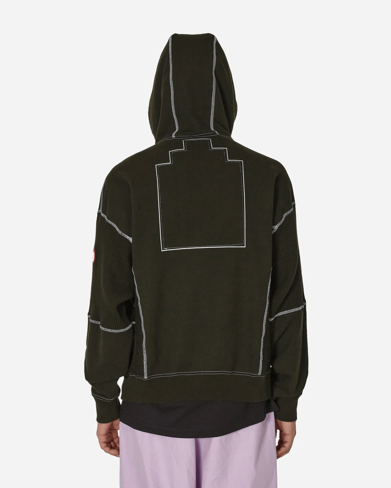 Cav Empt Wide Rib Cut Heavy Hooded Sweatshirt Black