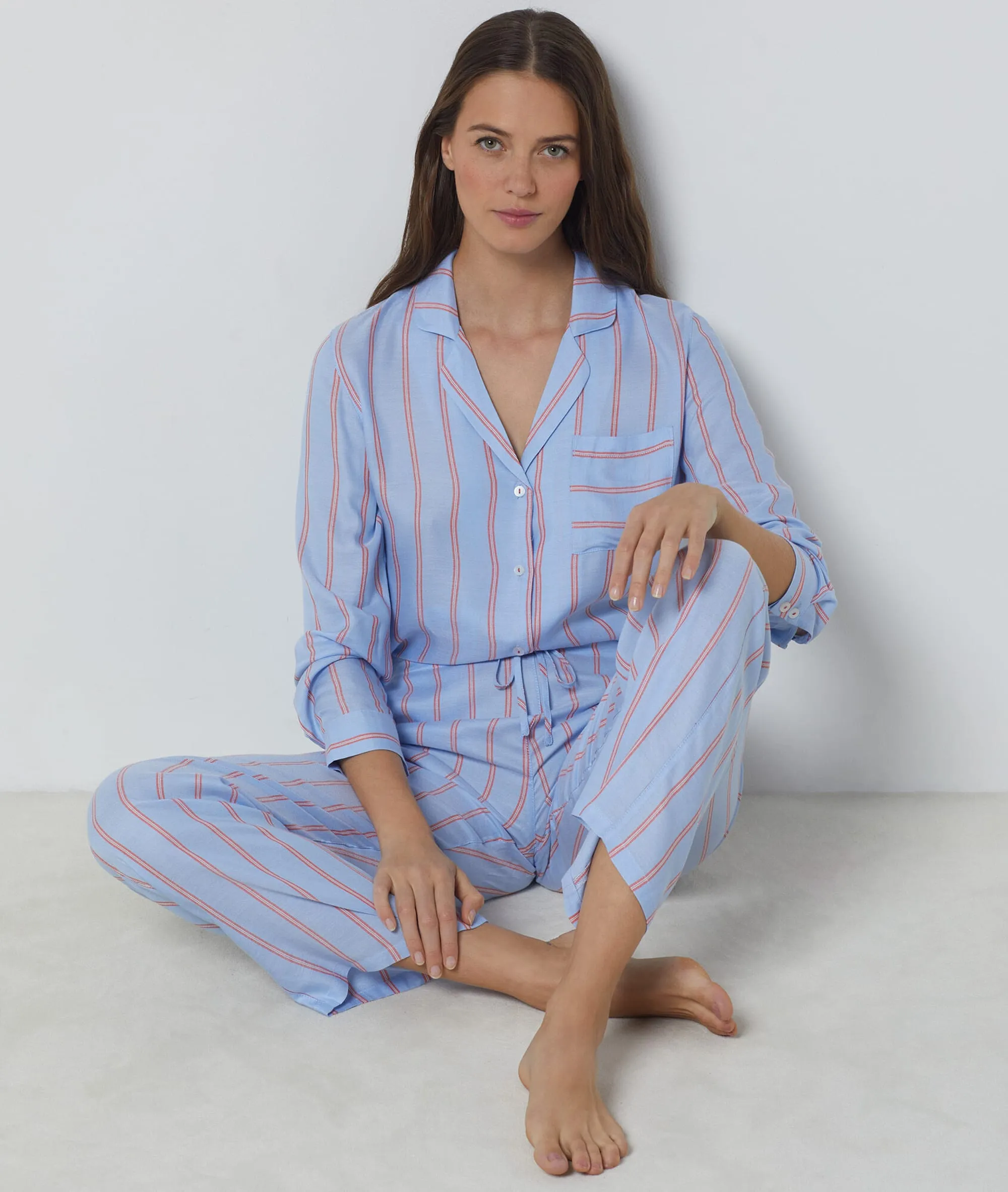 Chemise de pyjama rayée SOFFIA OXYGENE - ETAM