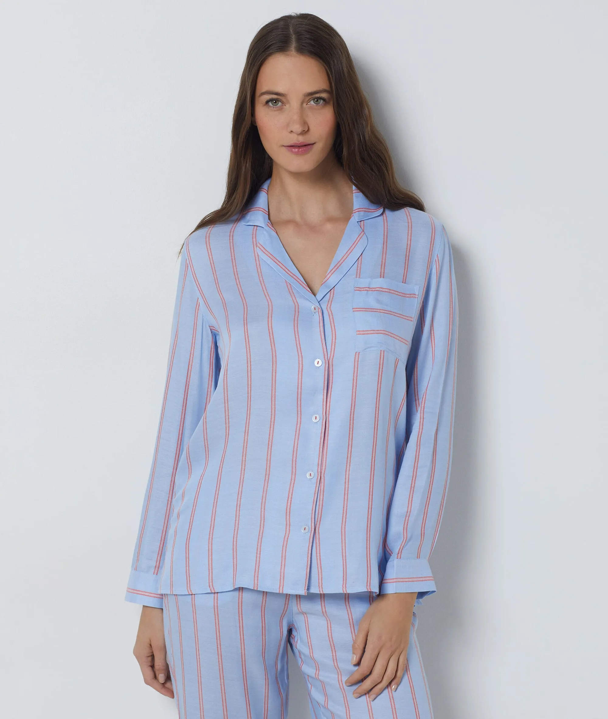 Chemise de pyjama rayée SOFFIA OXYGENE - ETAM