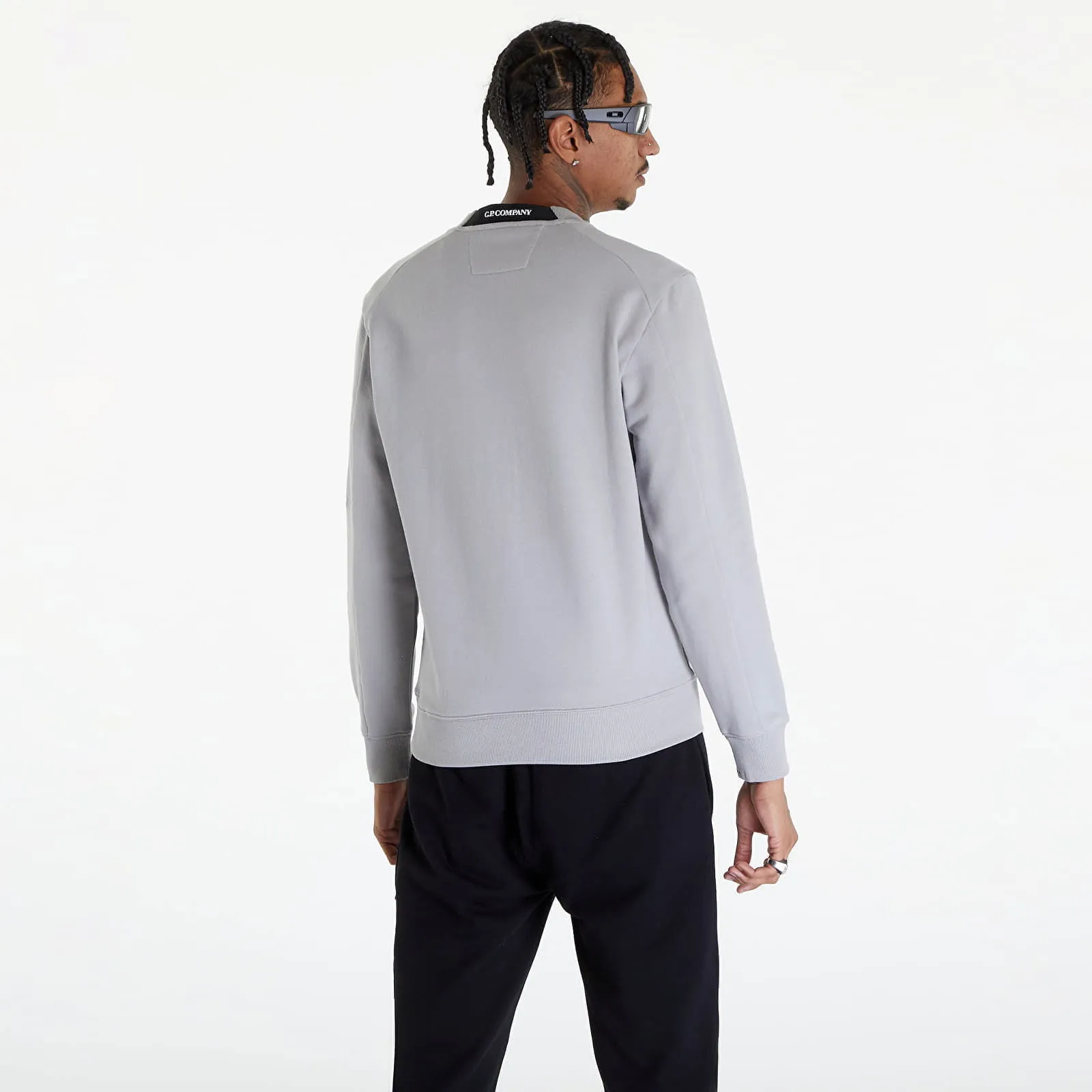 C.P. Company Diagonal Raised Sweatshirt Drizzle Grey