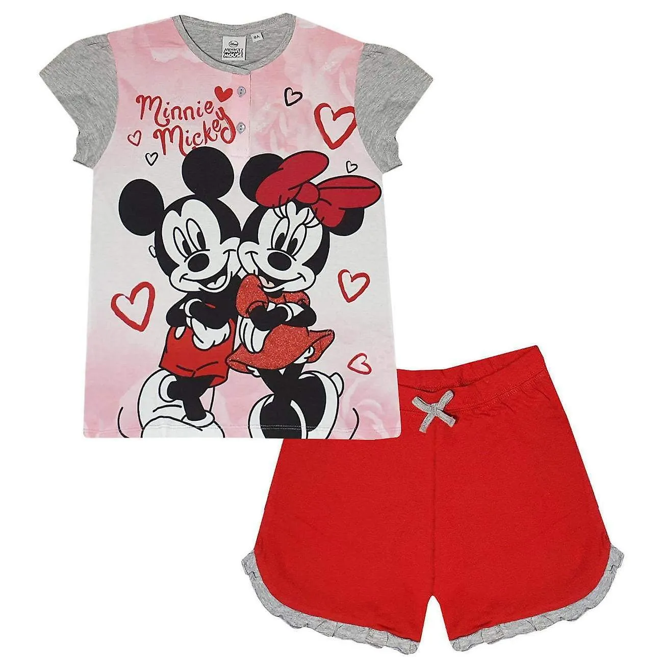 Disney minnie girls pyjama set min7333pyj