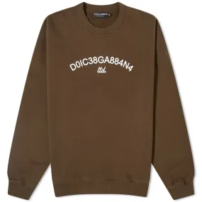 Dolce & Gabbana Number Logo Crew Sweatshirt