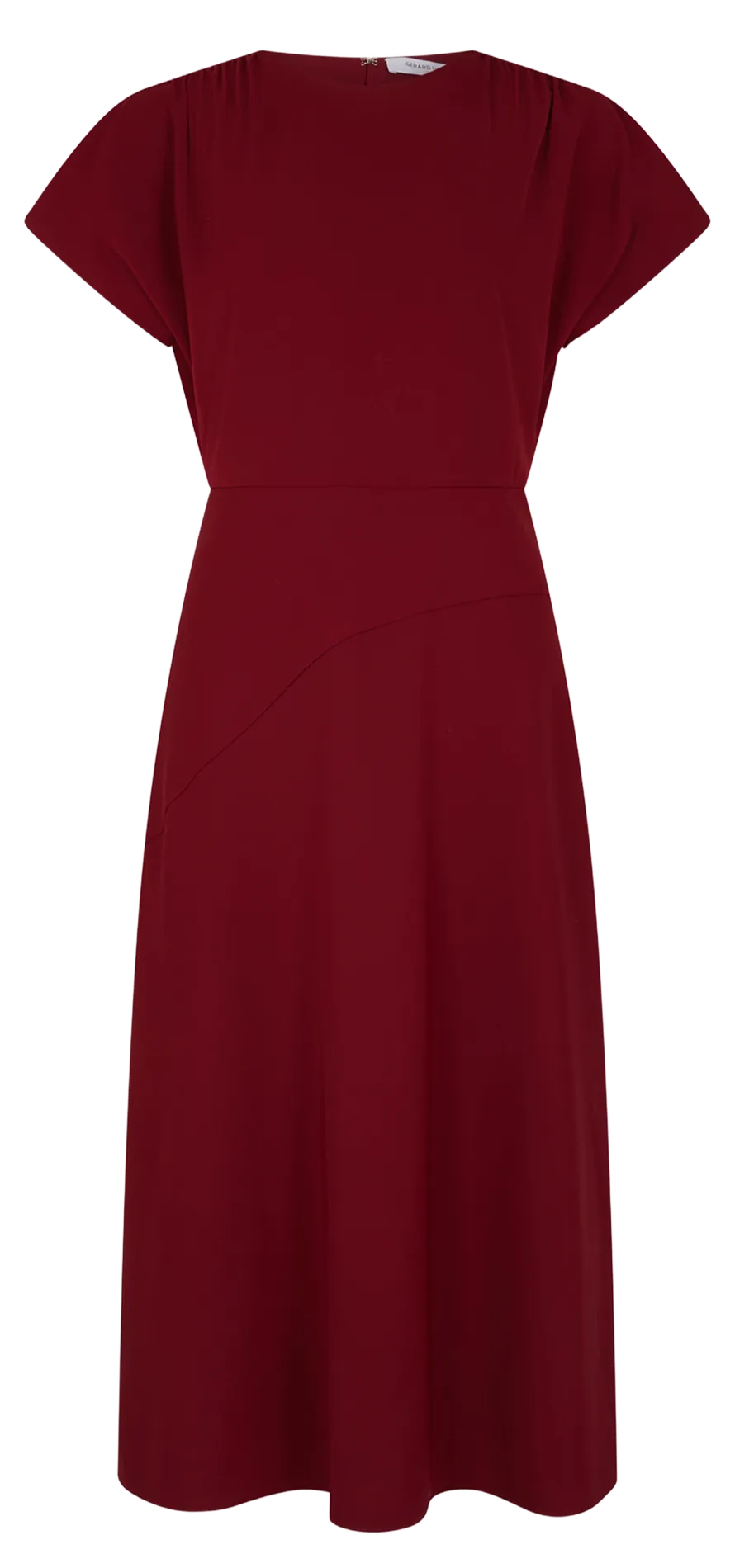 GERARD DAREL SERGINA - Vestido midi con cuello redondo en rojo