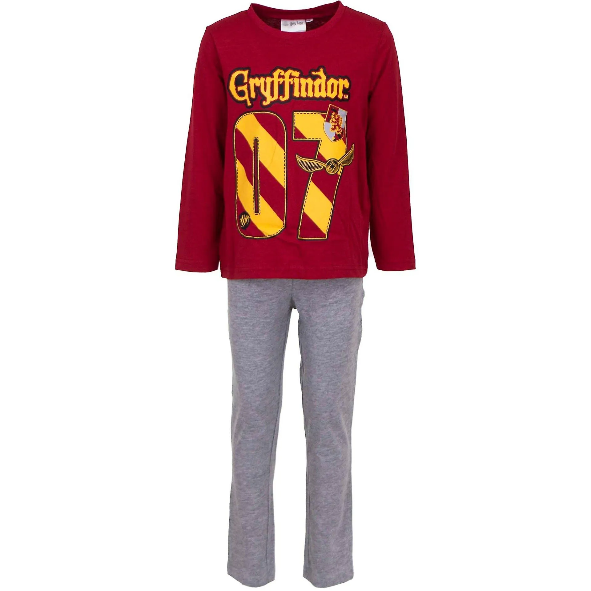 Harry potter kids pyjama long set - gryffindor hp2048pyj