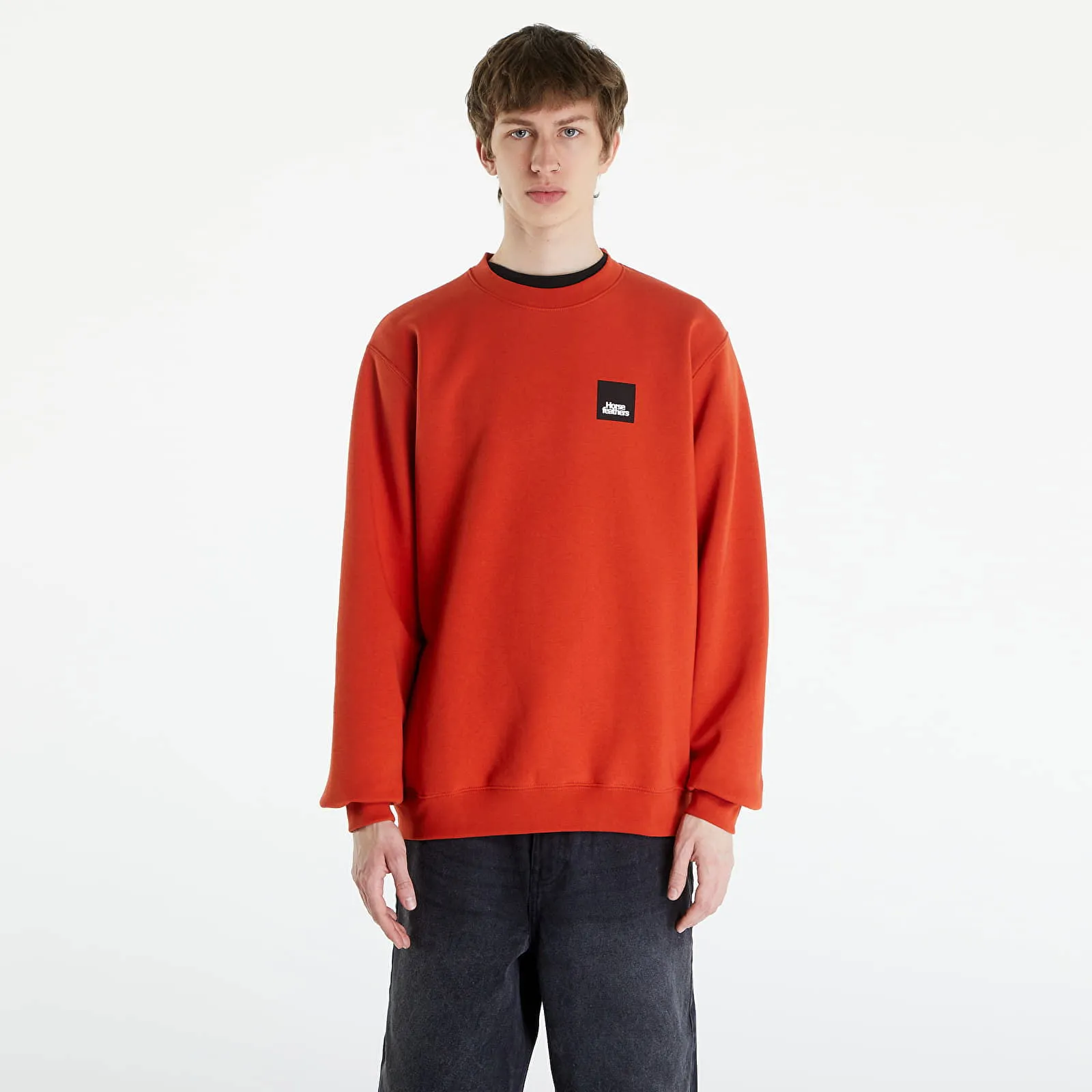 Horsefeathers Dunk Sweatshirt Orange Rust