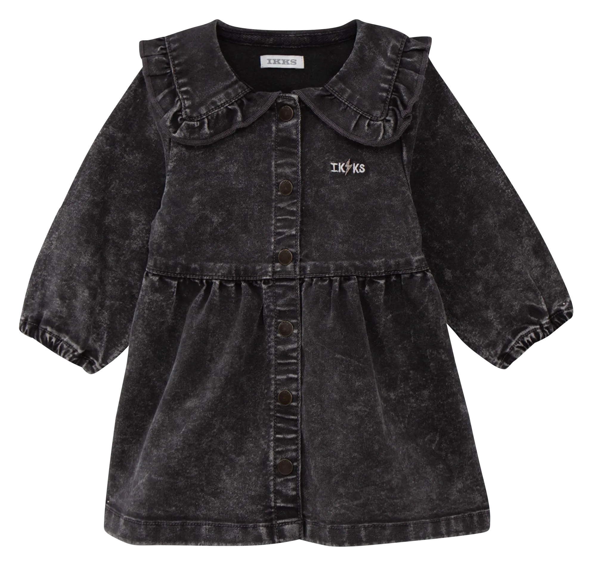 IKKS JUNIOR Vestido de mezclilla de algodón en gris