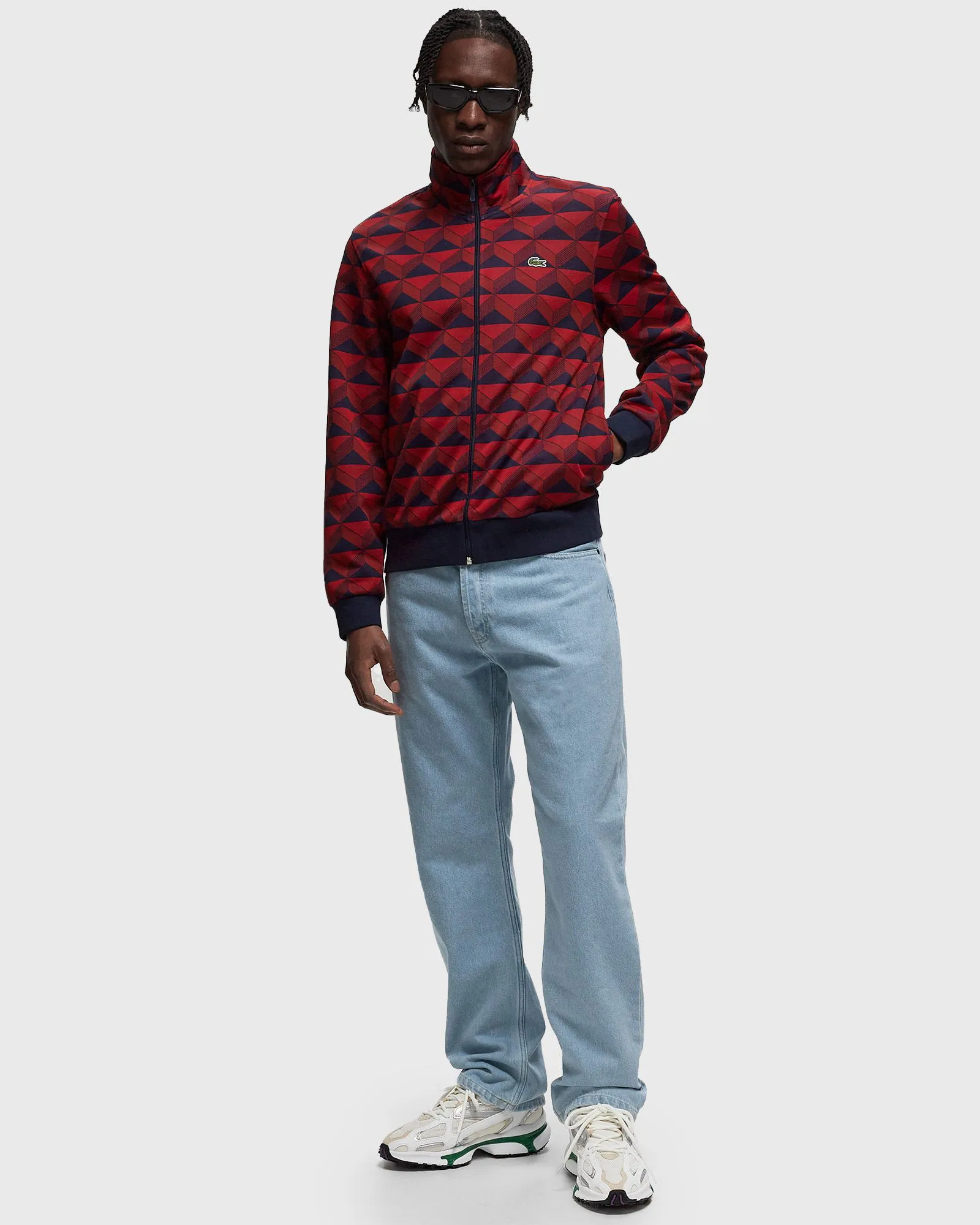 Lacoste JACQUARD ZIP-UP SWEATSHIRT