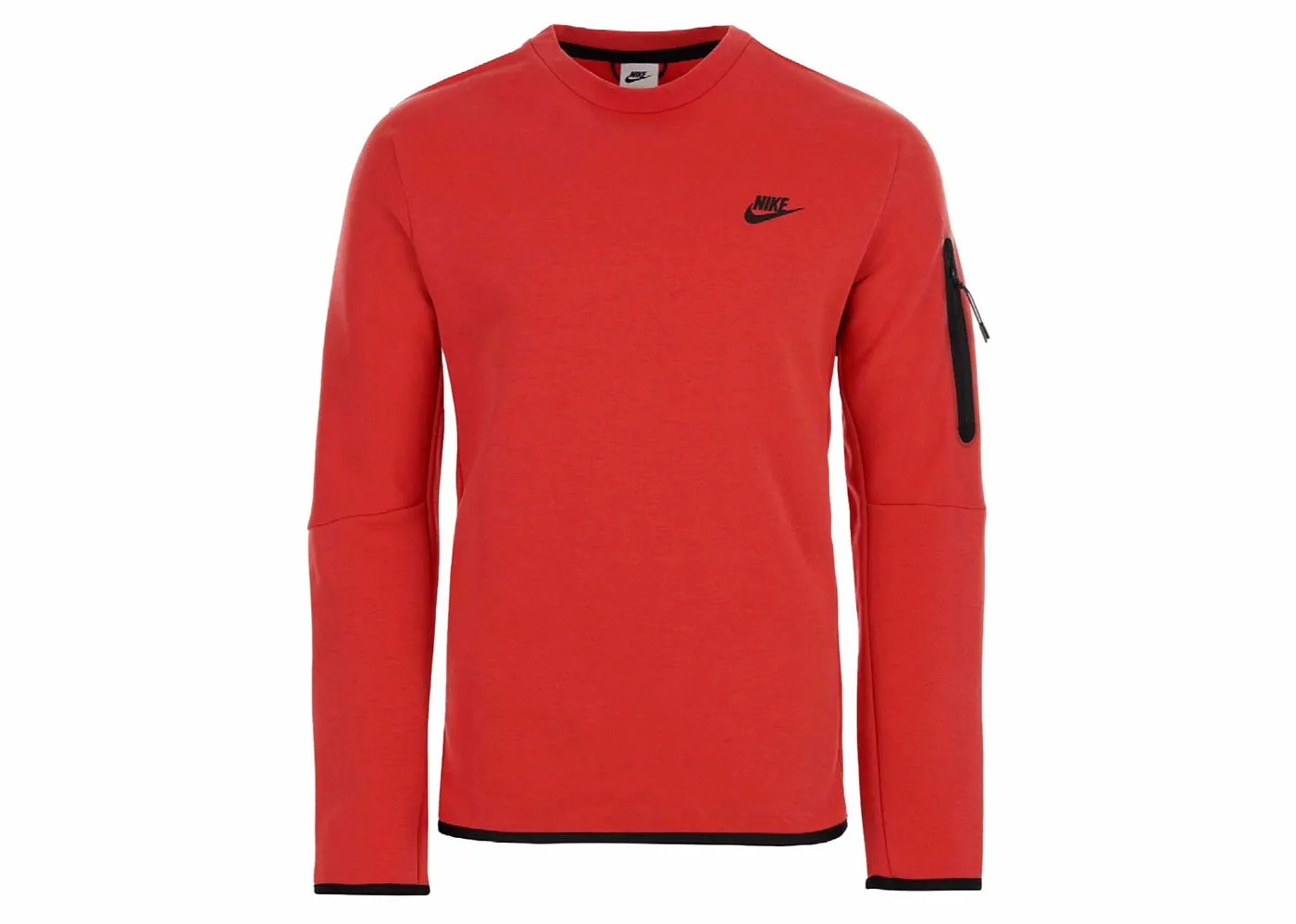 Nike Sportswear Tech Fleece Crewneck Sweatshirt Red