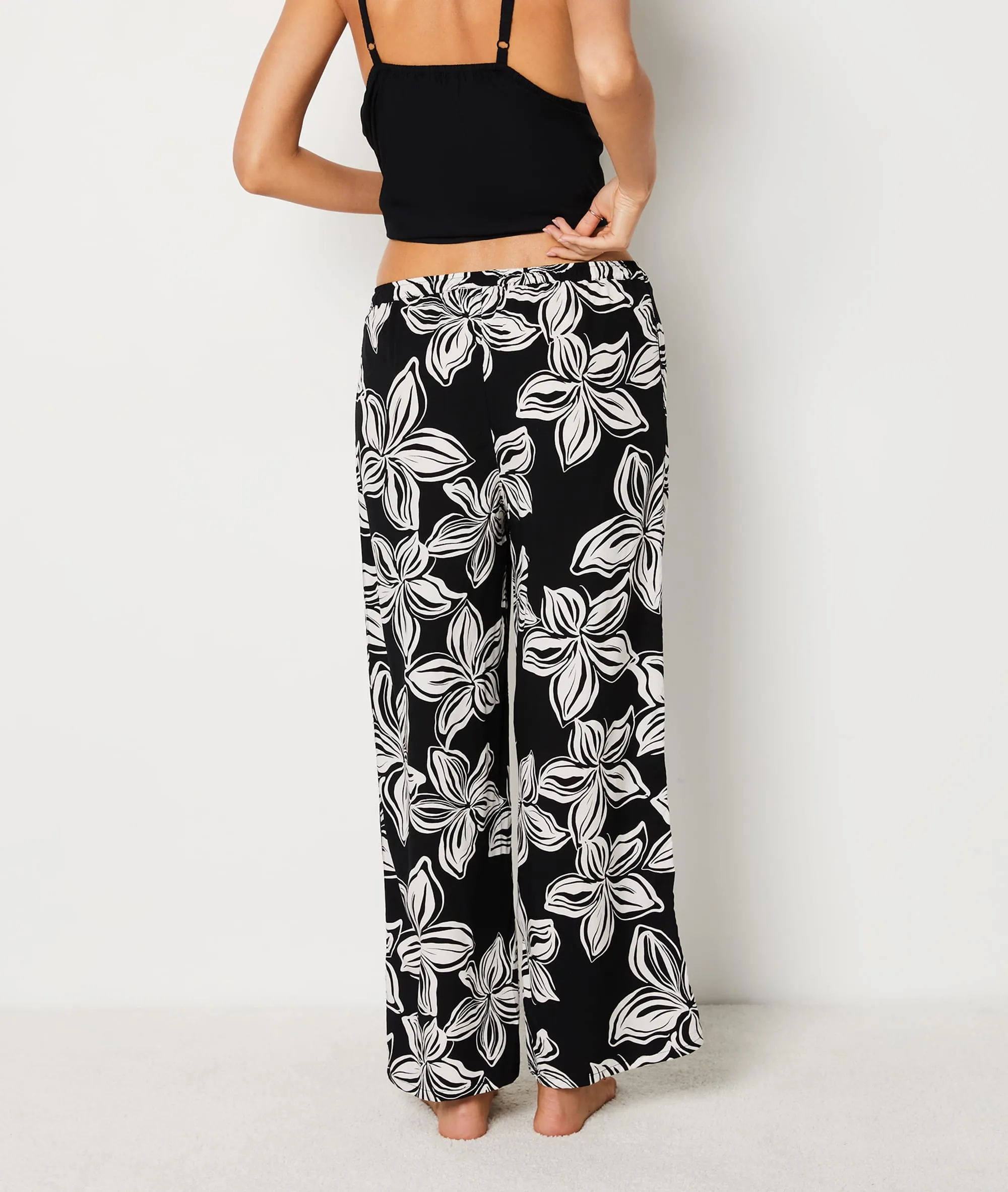 Pantalon de pyjama fleuri RUBI NOIR - ETAM