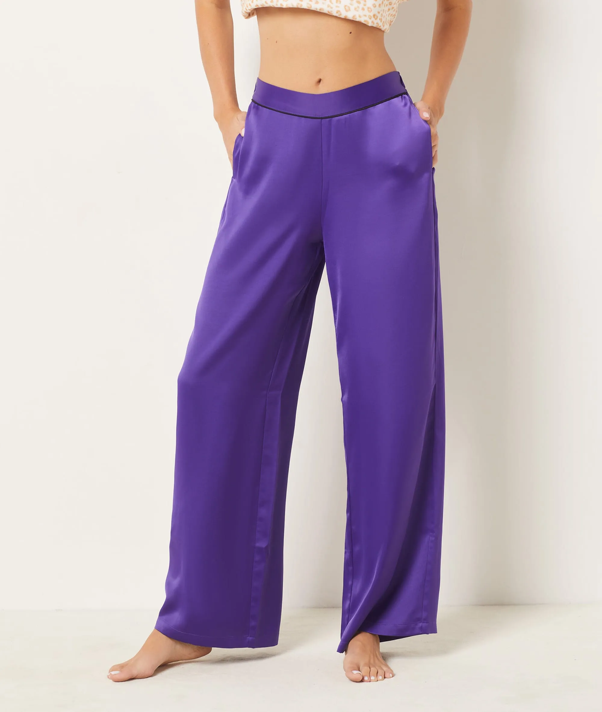 Pantalon de pyjama satiné ELY VIOLET - ETAM