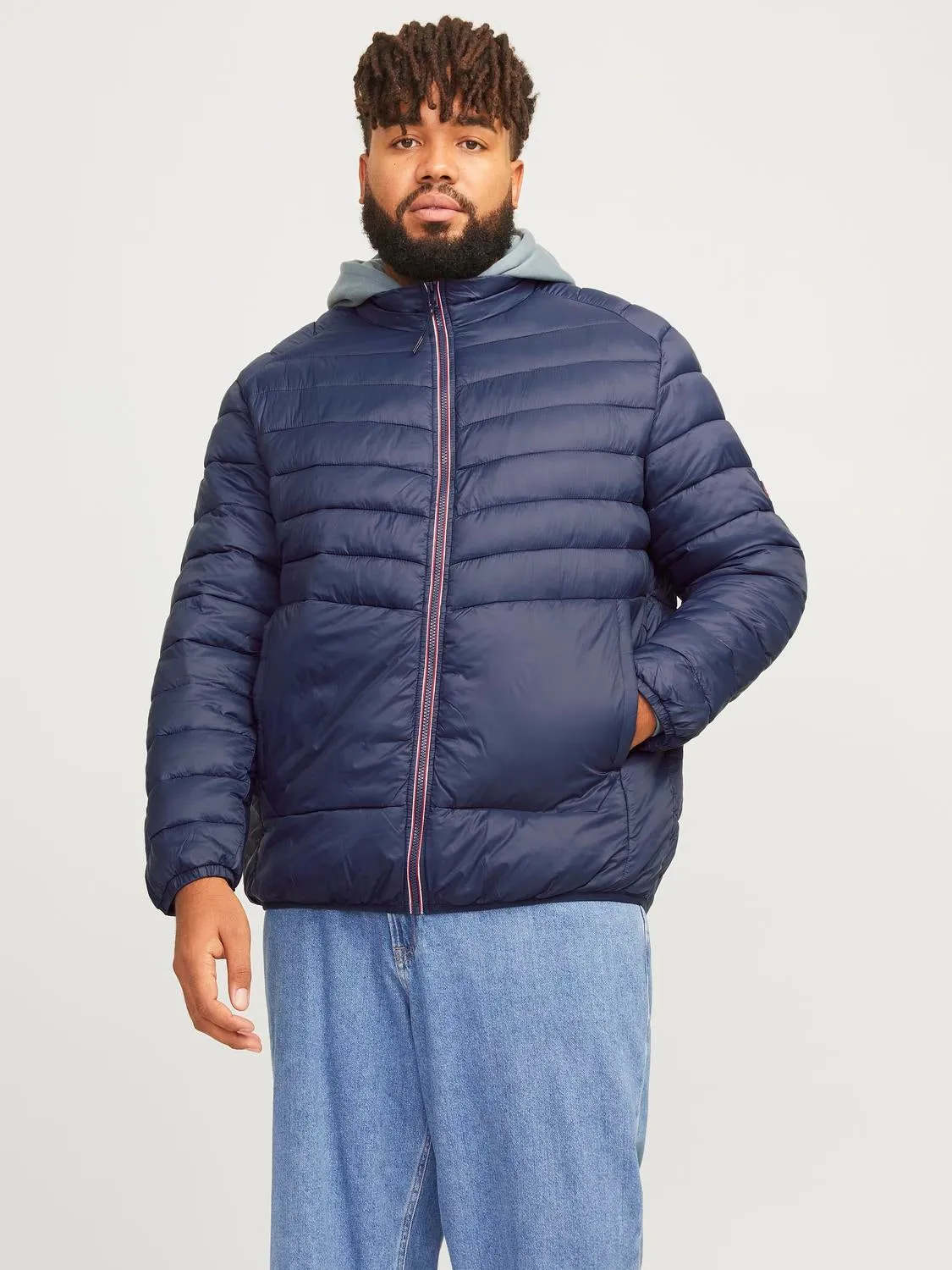 Plus Size Chaqueta corta acolchada | Azul oscuro | Jack & Jones®