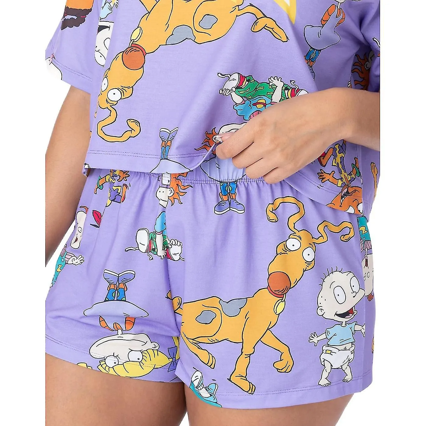 Rugrats Womens/Ladies All-Over Print Short Pyjama Set