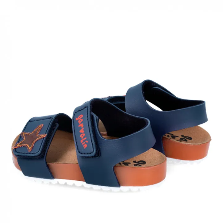 SANDALIAS GARVALIN DE NIñO AZUL MARINO 242466A