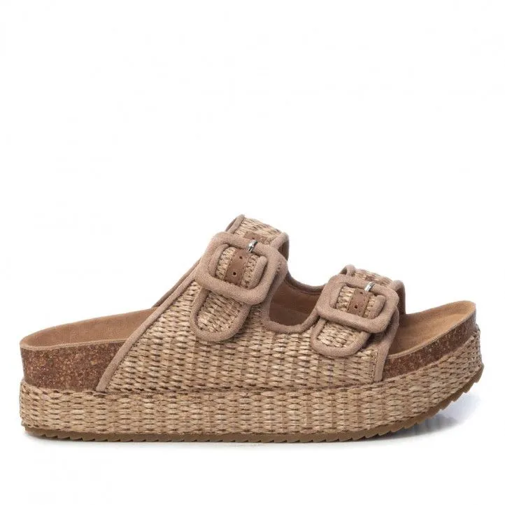 Sandalias plataformas Xti 07283502 taupe