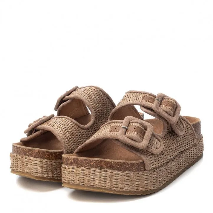 Sandalias plataformas Xti 07283502 taupe