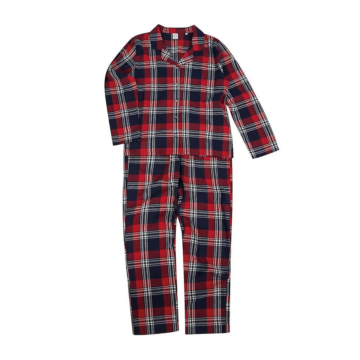 SF Womens/Ladies Tartan Pyjama Set