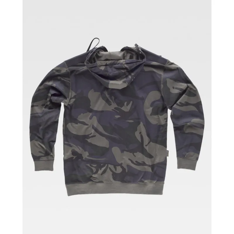 Sudadera Sport de algodón con estampado de camuflaje WORKTEAM S8505