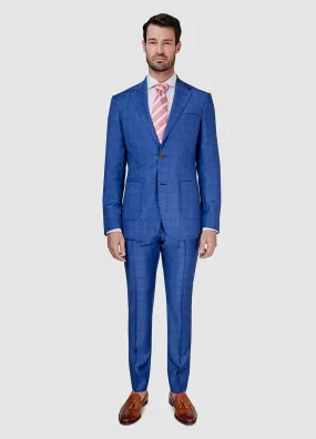 TRAJE PRNCIPE DE GALES AZUL CELESTE LINEAS EN CONTRASTE