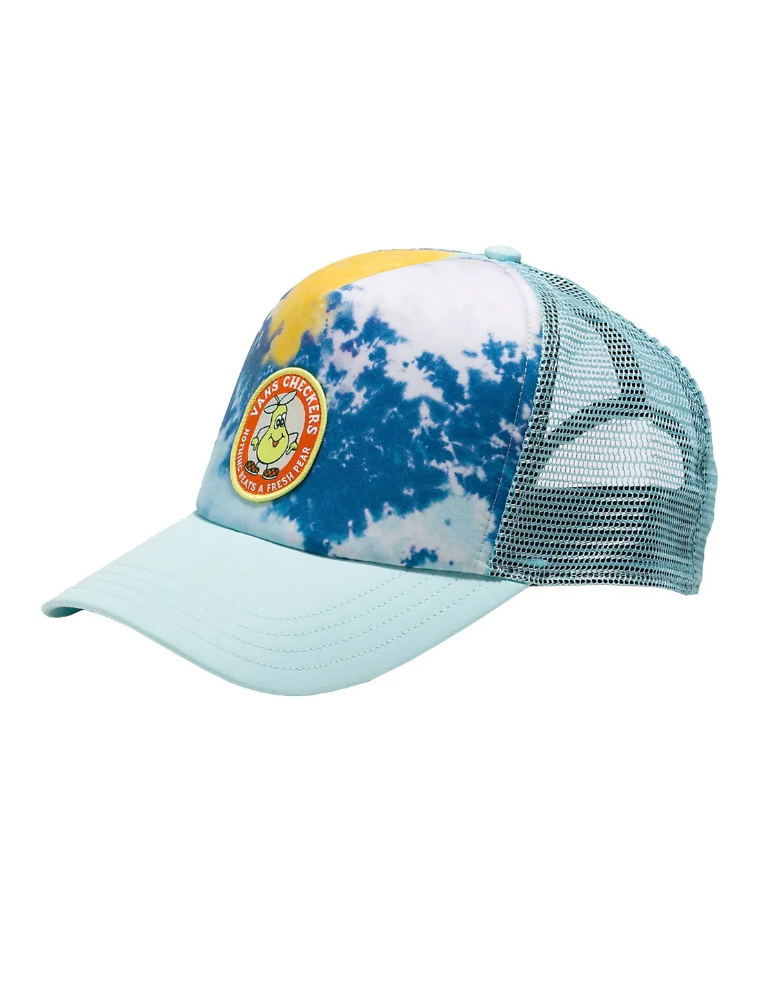 VANS Checkers Curved Bill - Blue Glow - Gorra Trucker