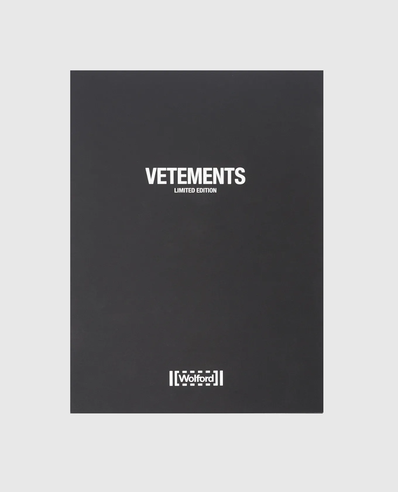 Vetements Black tights in a logo pattern collaboration with Wolford