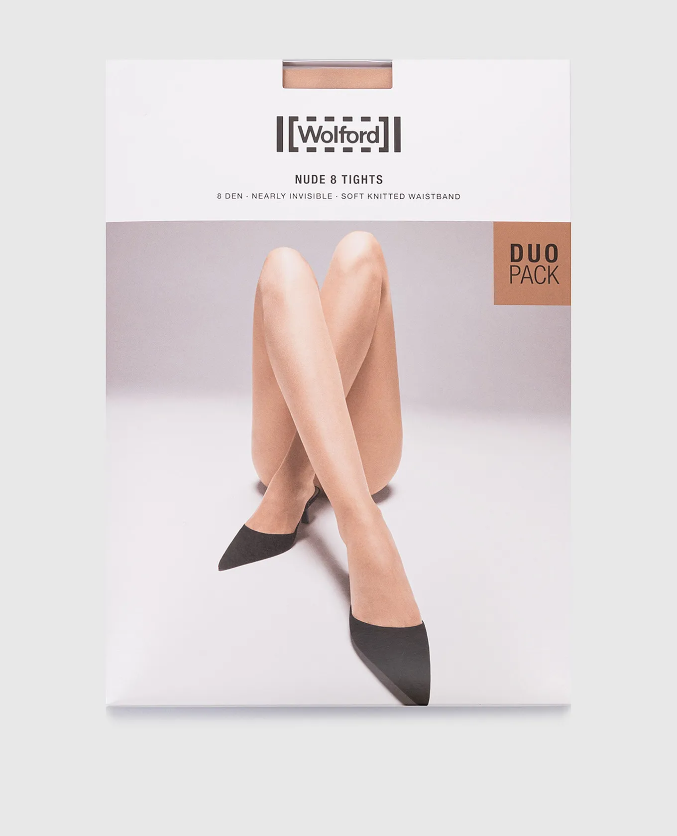 Wolford A set of brown tights 8 den