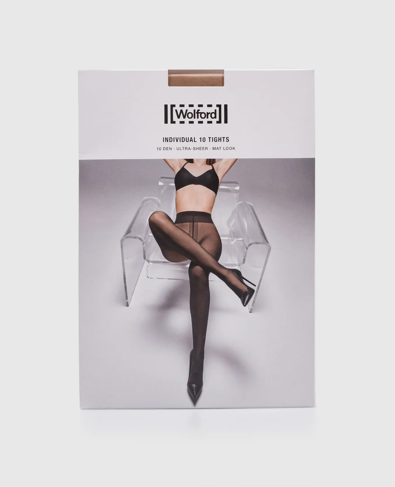 Wolford Beige tights Individual 10 den Ultra Sheer