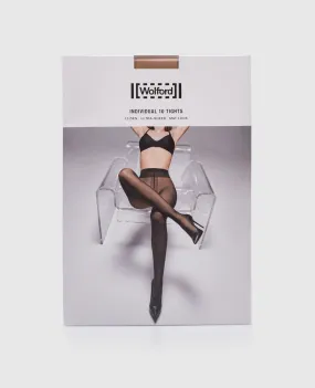 Wolford Beige tights Individual 10 den Ultra Sheer