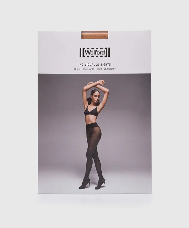 Wolford Beige tights Individual 20 den High Flexibility