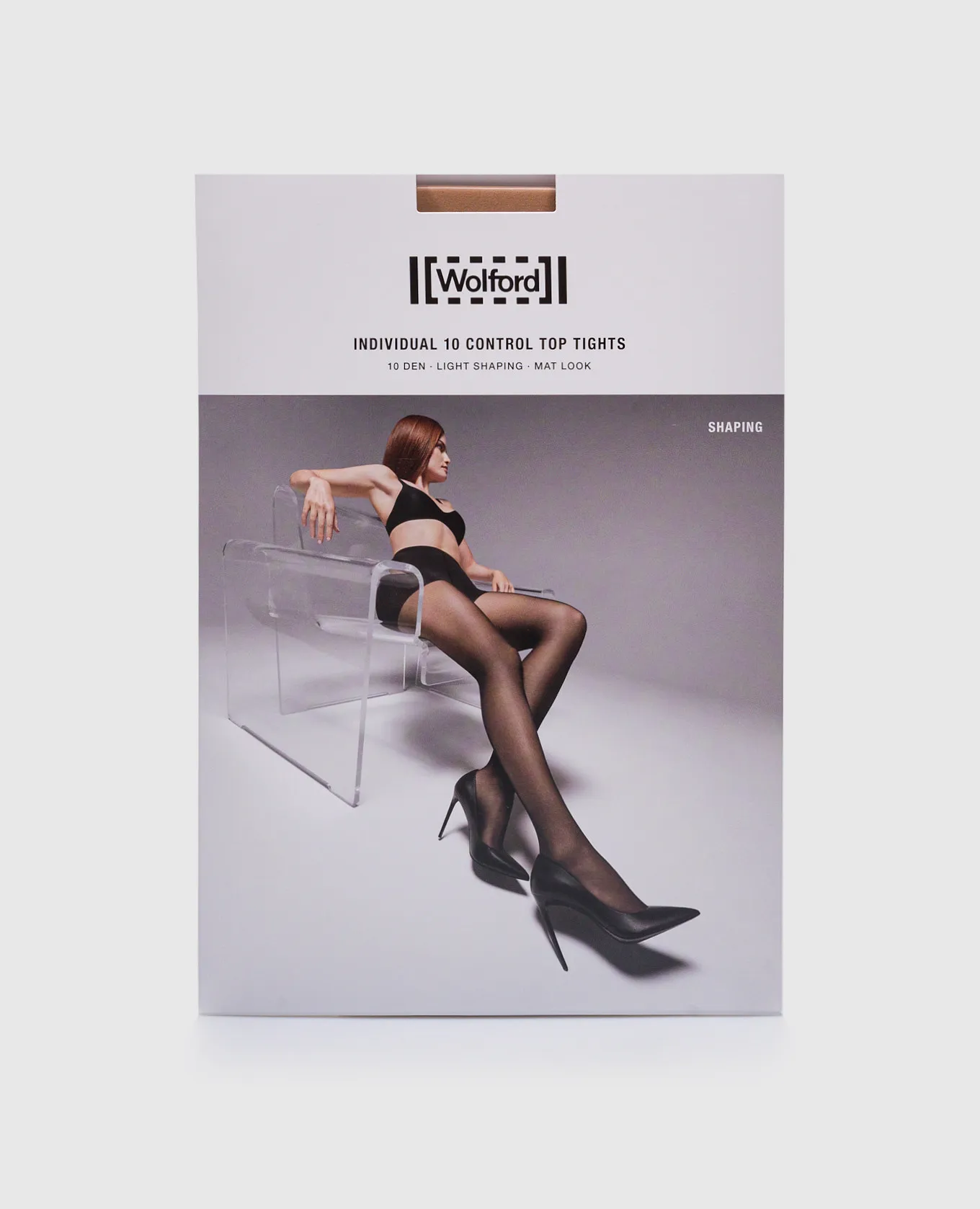 Wolford Beige tights Individual Control 10 den Light Shaping