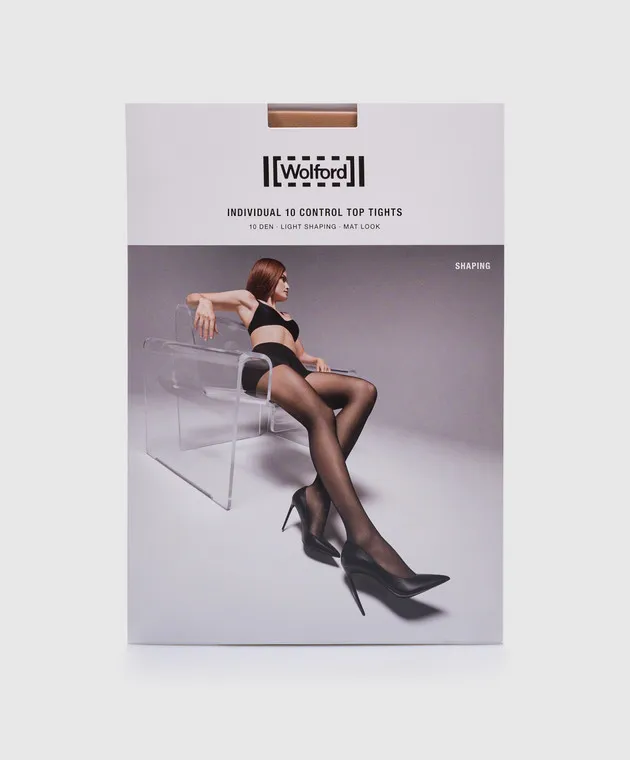 Wolford Beige tights Individual Control 10 den Light Shaping