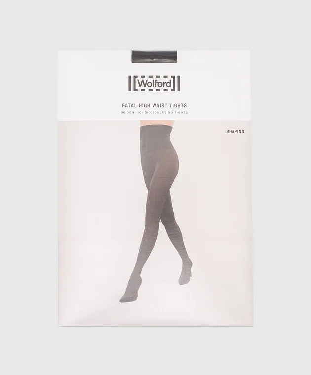 Wolford Black tights Fatal High Waist Tights 50 Den