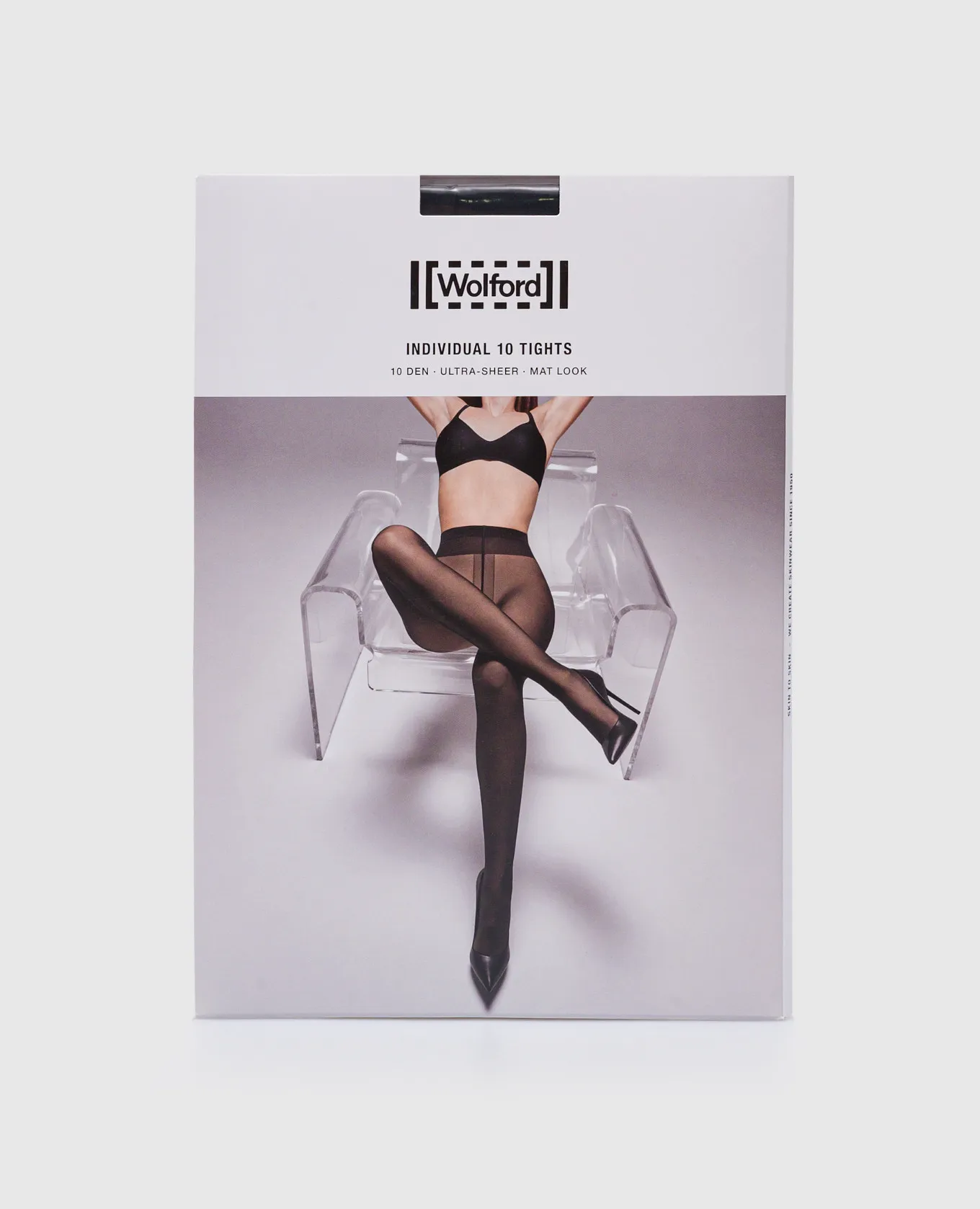 Wolford Black tights Individual 10 den Ultra Sheer