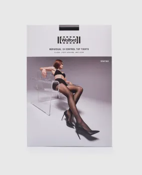 Wolford Black tights Individual Control 10 den Light Shaping